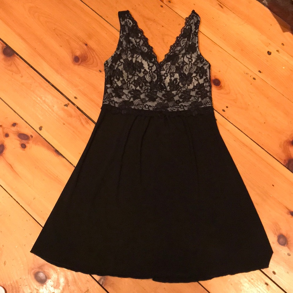 Black cocktail dress